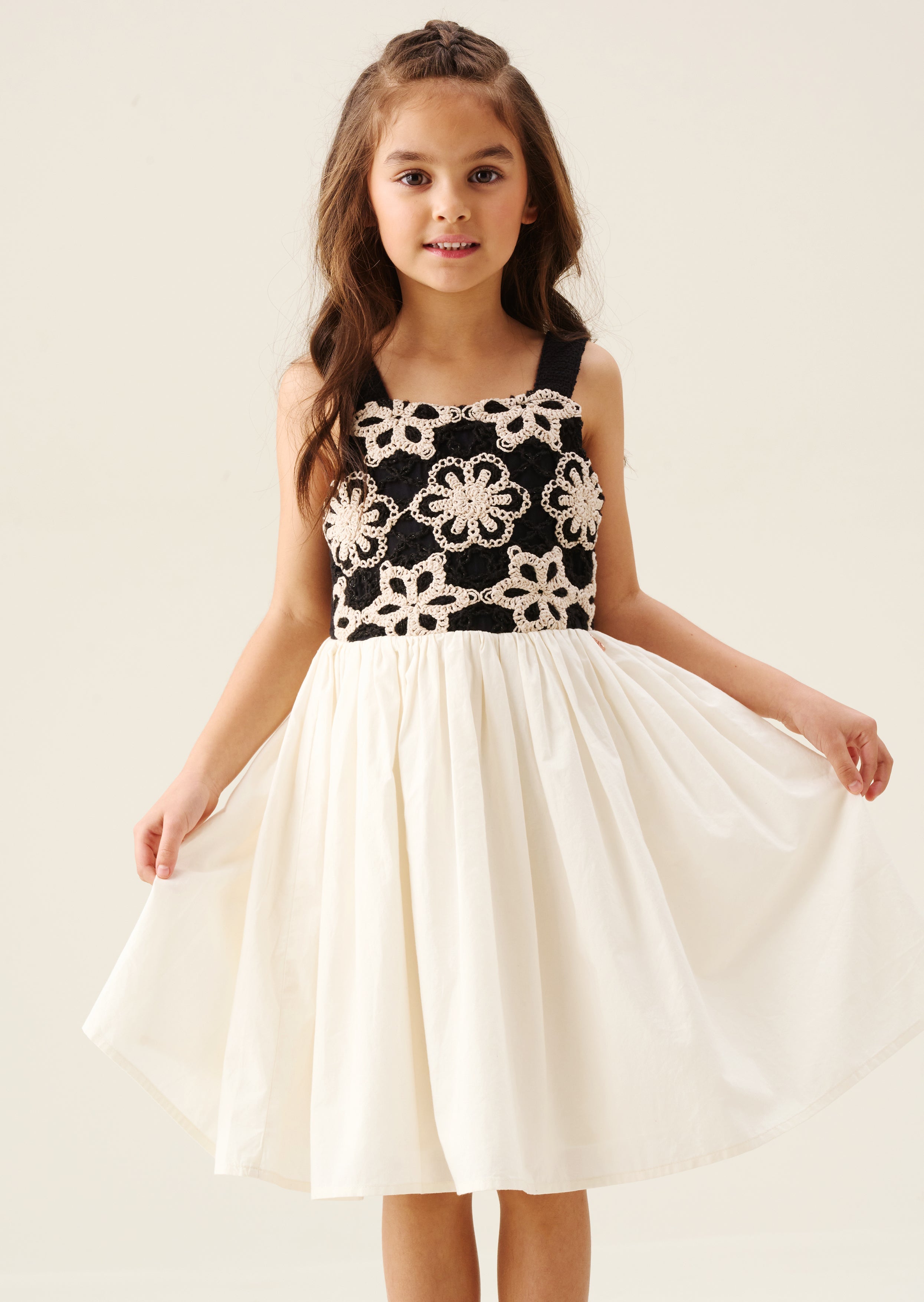Sabrina Floral Crochet Dress