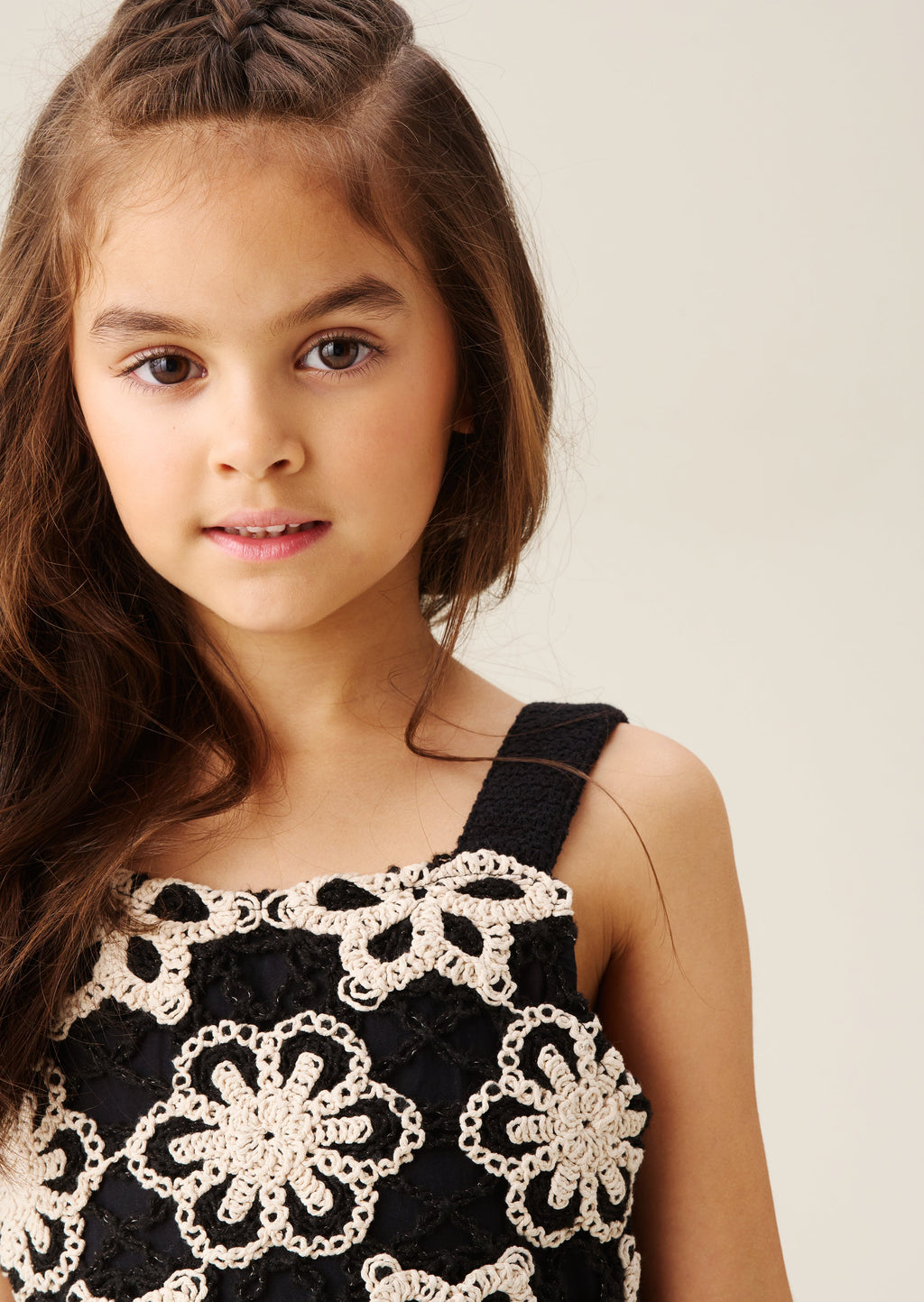 Sabrina Floral Crochet Dress