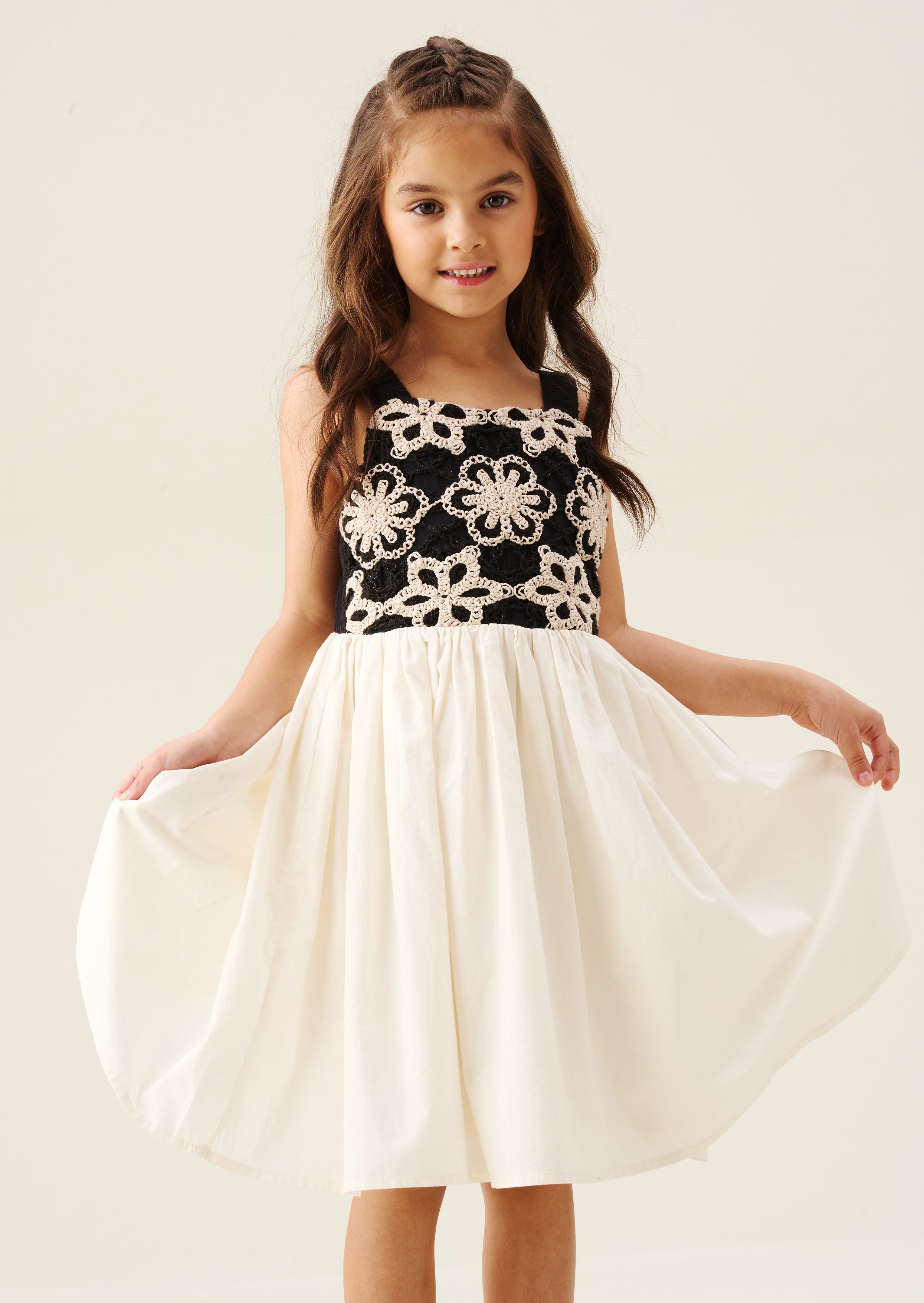 Sabrina Floral Crochet Dress