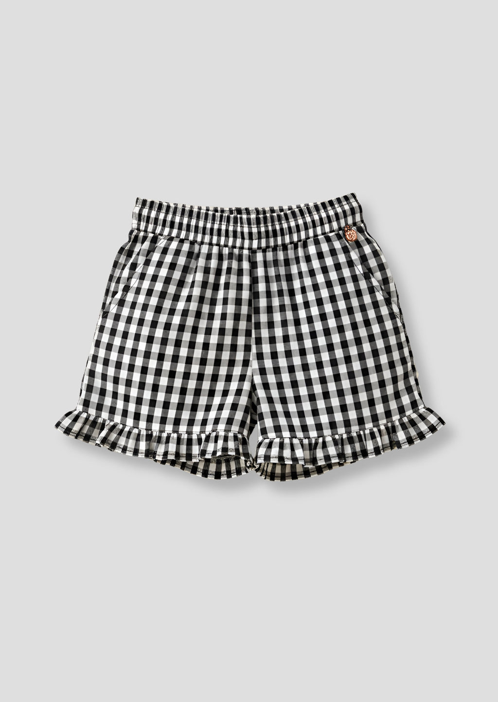 Megan Gingham Frill Short