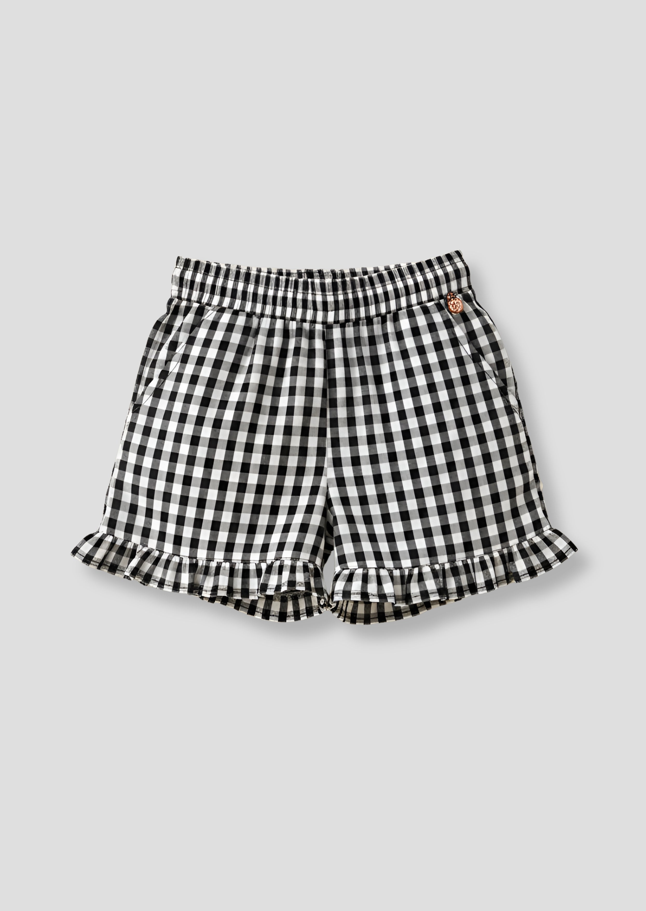Megan Gingham Frill Short