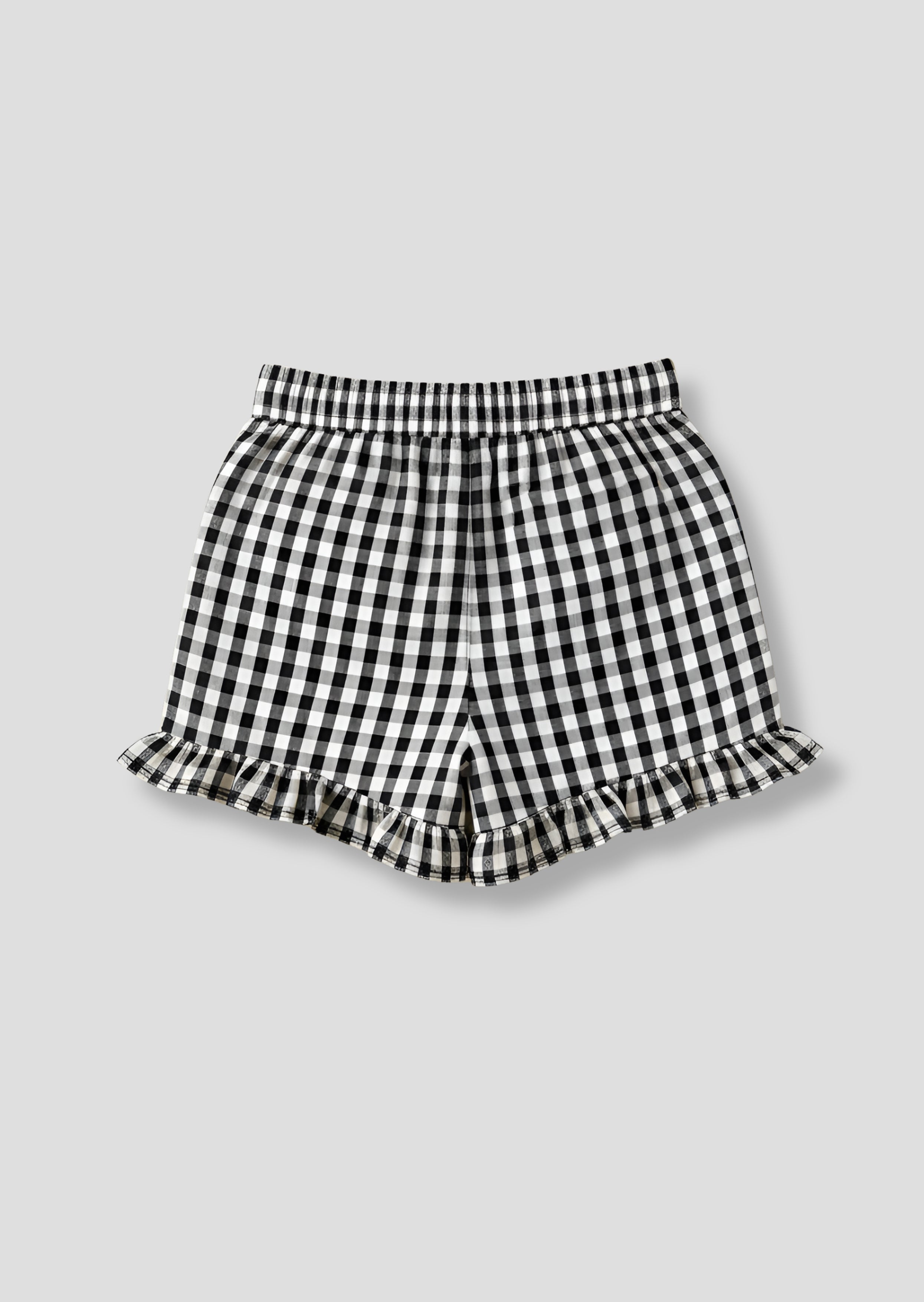 Megan Gingham Frill Short