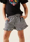 Megan Gingham Frill Short