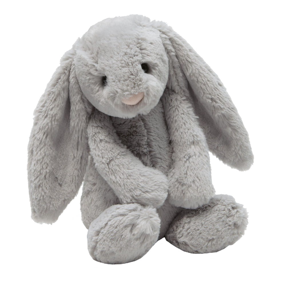 Jellycat Bashful Grey Bunny, Medium